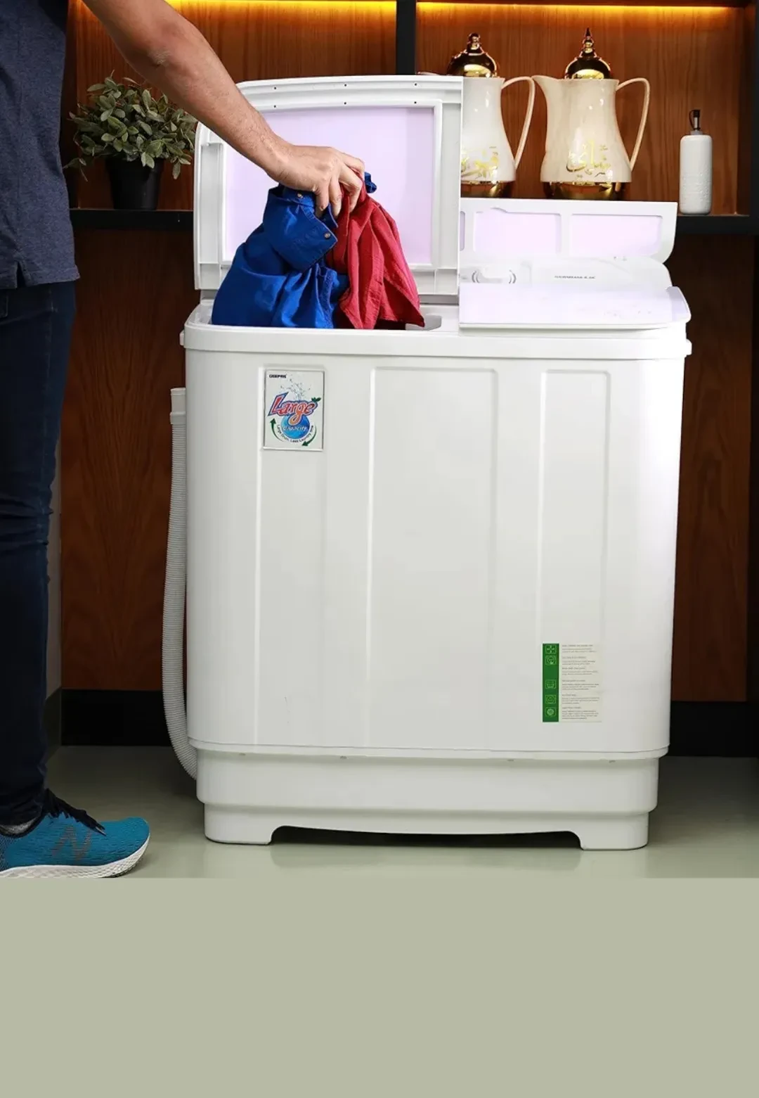 غسالة جيباس  8.5 كجم موديل : GSWM6466 - صورة المنتج 3