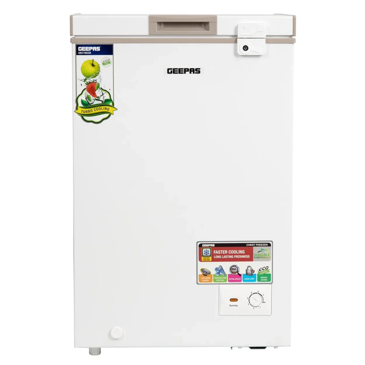 فريزر حوض جيباس سعة 120 لتر موديل : GCF1206WAH‬ - صورة المنتج 4