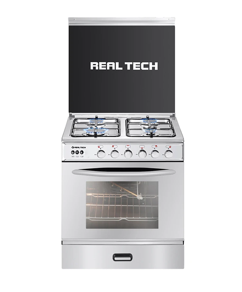 فرن غاز  ريال تك 60×60 استيل 100% مواصفات كاملة – موديل 915