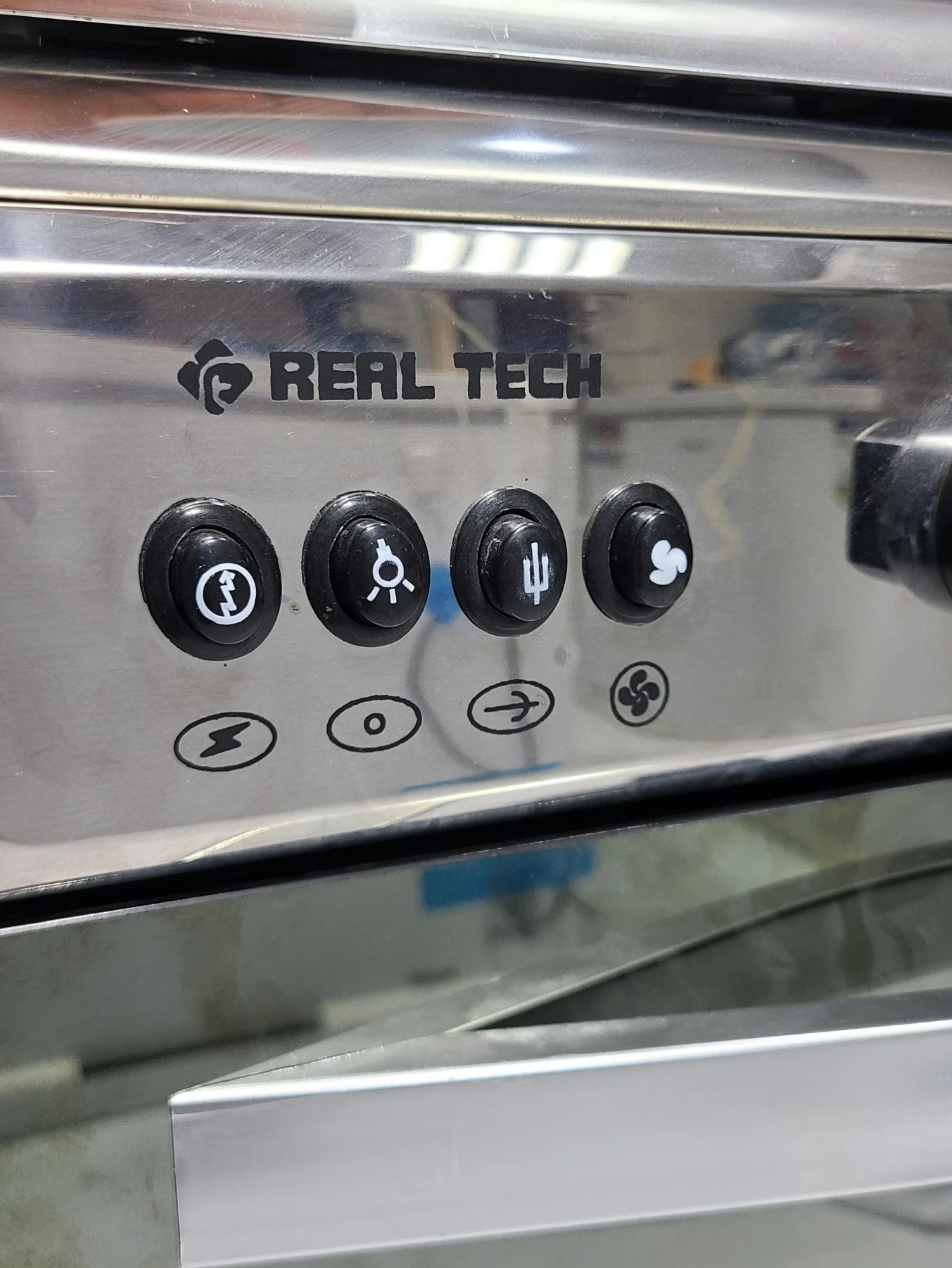 فرن غاز ريال تك  60×80 استيل 100% مواصفات كاملة – موديل 908 - صورة المنتج 5