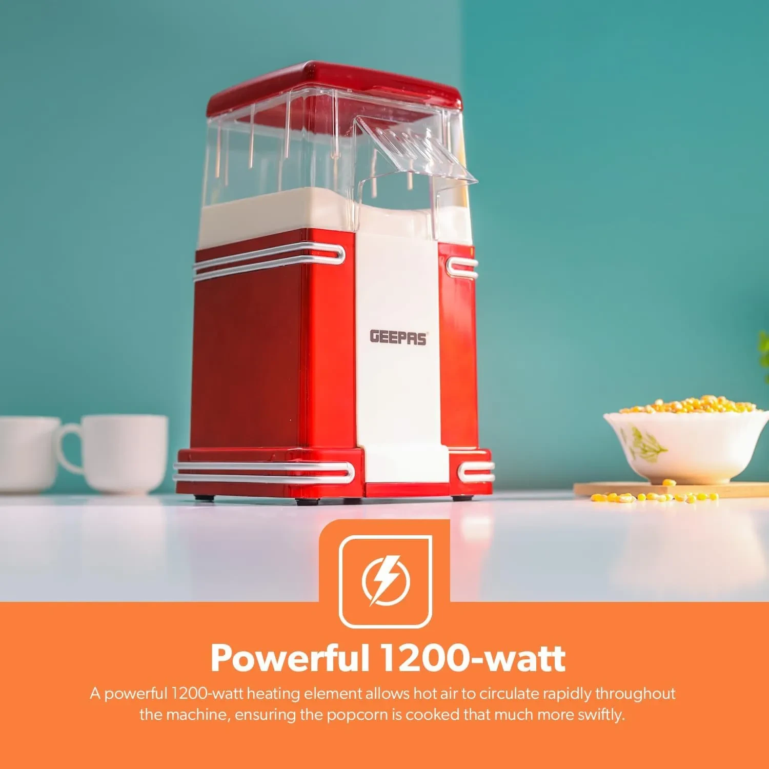 ماكينة  صنع الفشار جيباس موديل:GPM841 - صورة المنتج 4