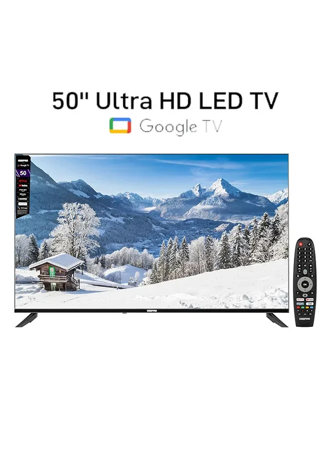 شاشة جيباس مقاس 50 بوصة سمارت جوجل موديل GLED5006SGXHD - صورة المنتج 1